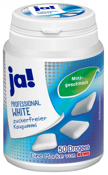 ja! - Kaugummi white 50 Stk.